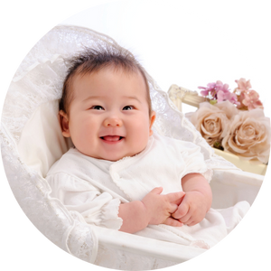 お宮参りの写真